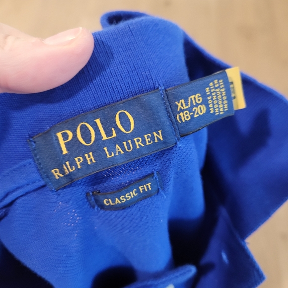 Polo Ralph Lauren Classic Fit XL(18-20) Boy's Royal Blue Polo - Picture 3 of 3